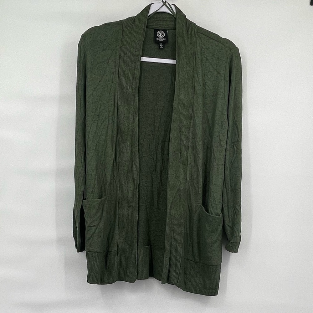 Bobeau NWOT stitch fix green rayon blend cardigan sweater